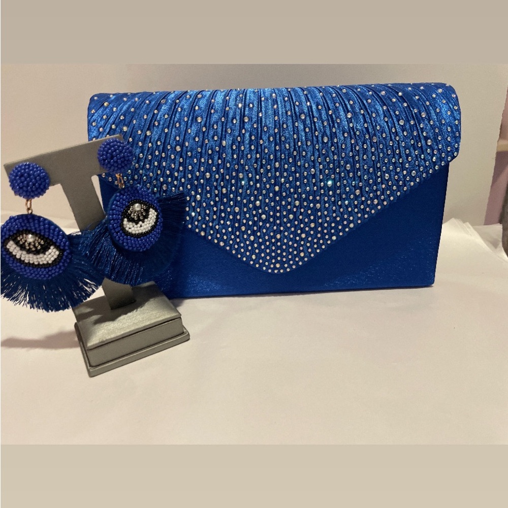 Elegant Blue Clutch Bag